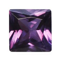 Аметист квадрат 7х7мм тем. каре