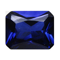 Шпинель синяя октагон 12х8мм (цвет 40)