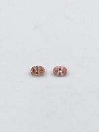 Циркон "Гиацинт" овал 8,5х6,5мм. (4,26ct) пара