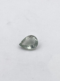 Аметист зеленый (Празиолит) груша 19,55х14,40мм. шахм.огр.(12,97ct)