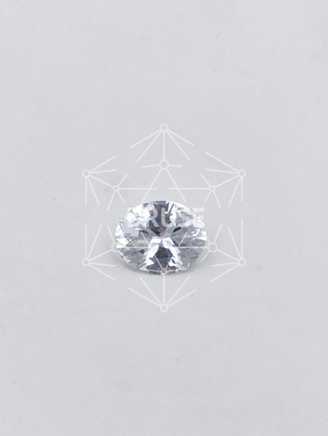 Топаз бесцветный овал 17,8х14,5мм. (14,52ct)