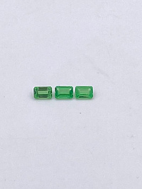Цаворит октагон 6х4мм (2,33ct) комплект 3шт.