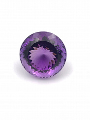 Аметист Бразильский круг 23,7мм португальская огранка 51.32ct