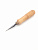 Шабер трехгранный на деревянной ручке