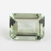 Аметист зеленый (Празиолит) октагон 11х9мм