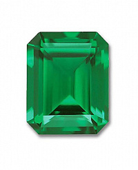 Изумруд синтетический октагон 16х12мм