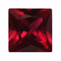 Корунд рубин квадрат 6х6мм Swarovski