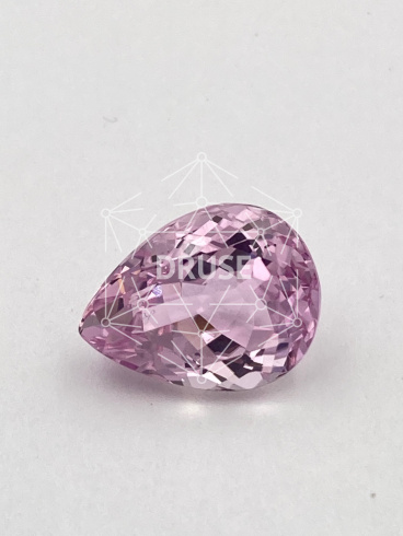 Кунцит груша 14,4х11,04мм 8,15ct