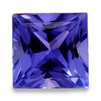 Танзанит квадрат 5х5мм (средний вес 0,59ct)