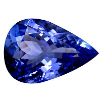 Танзанит груша 7х5мм (средний вес 0,74ct)