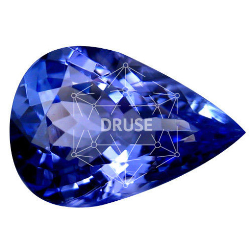 Танзанит груша 6х4мм (средний вес 0,4ct)
