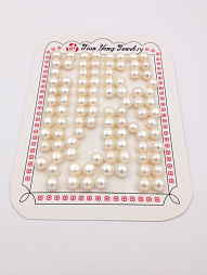 Жемчуг белый круг уплощен. п./сверл.