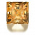 Фианит Amber квадрат 4х4мм Swarovski