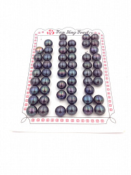 Жемчуг черный круг уплощен. п./сверл.