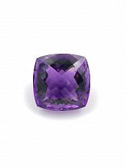 Аметист Бразильский антик 20х20мм шахматная огранка 33,53ct